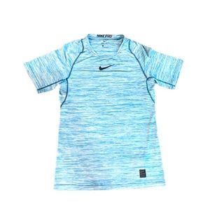 Nike Pro Dri Fit Blue Athletic Training T-Shirt Men’s Size Small